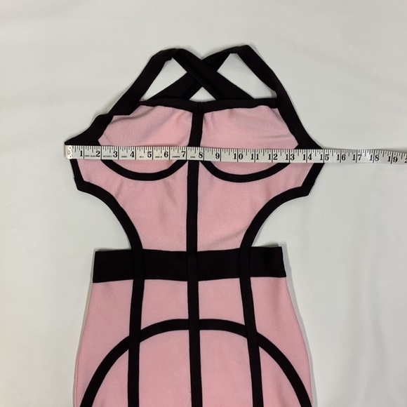 Bodycon Stretch Elasticity Bandage Backless cross ribbon, Sexy dress size XS - Picture 9 of 13
